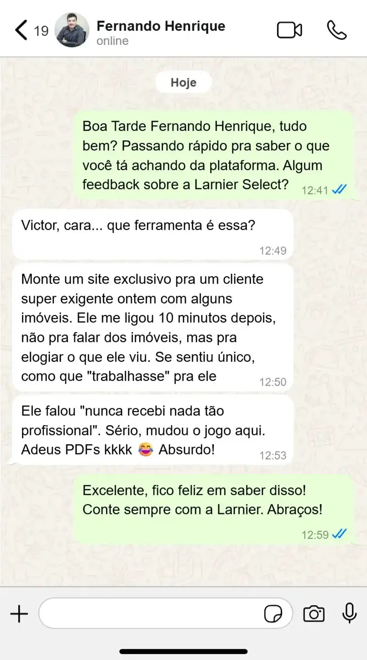 Depoimento Roberto C. - Corretor Premium SP